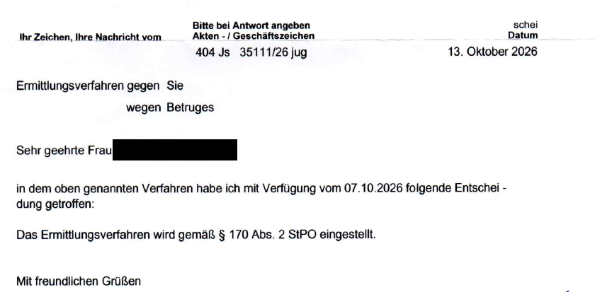 Staatsanwaltschaft Landshut stelle Ermittlungsverfahren wegen BAföG-Betrugs ein