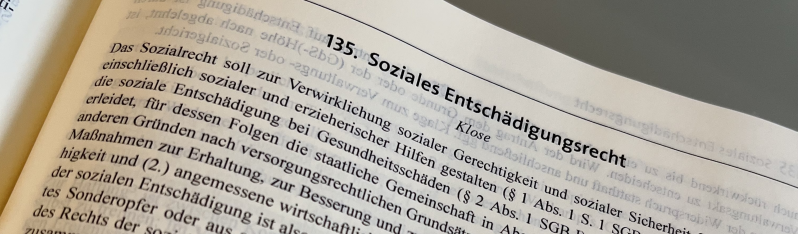 Rechtsanwalt Mathias Klose kommentiert "soziales Entschädigungsrecht" im SWK Schadenrecht