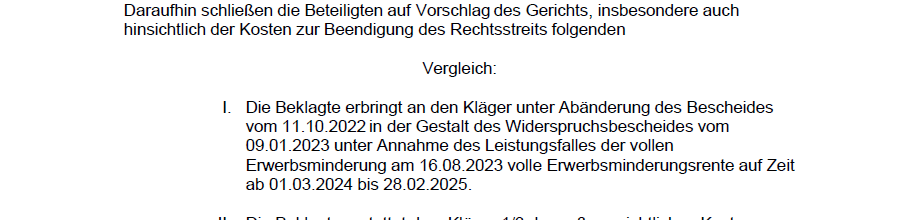 Erfolg vor dem Sozialgericht Regensburg - Unser depressiver Mandant erhält eine volle EM-Rente