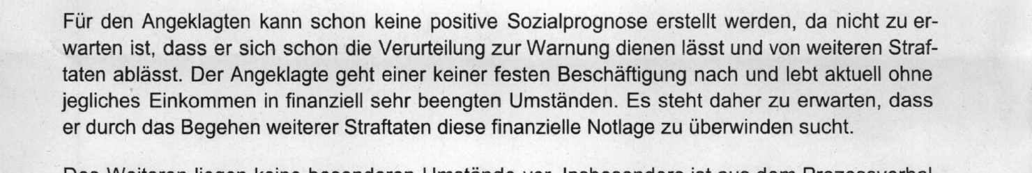 Unglaubliches Urteil - AG Schwandorf: Arbeitslose sind potenzielle Straftäter